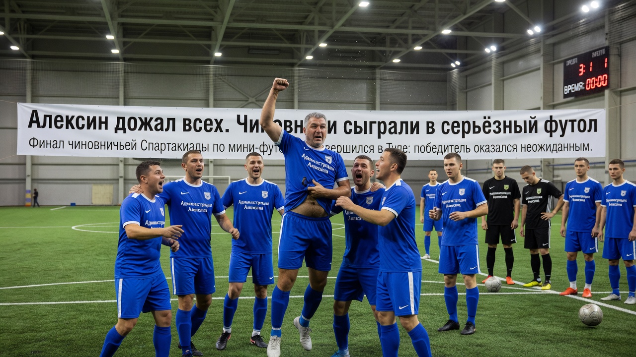 Алексин дожал всех. Чиновники сыграли в серьёзный футбол