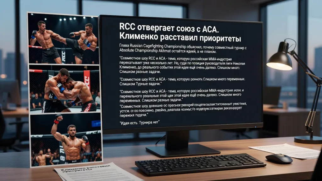 RCC отвергает союз с ACA. Клименко расставил приоритеты